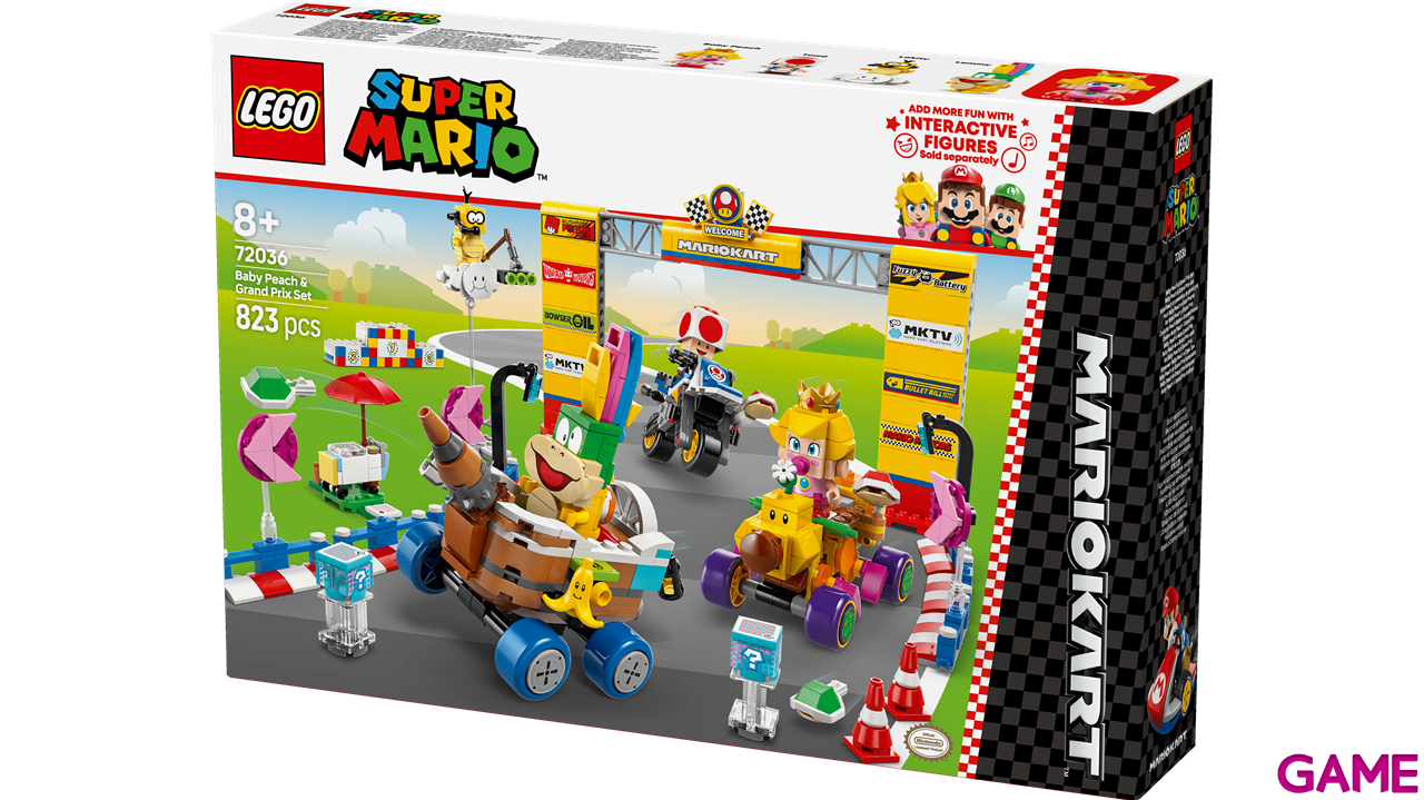 LEGO Super Mario Kart: Set Bebé Peach y Grand Prix 72036-8