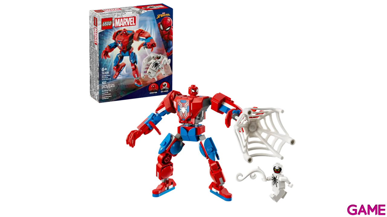 LEGO Super Heroes Marvel Armadura Robótica de Spider-Man Vs el Anti-Venom 76308-0