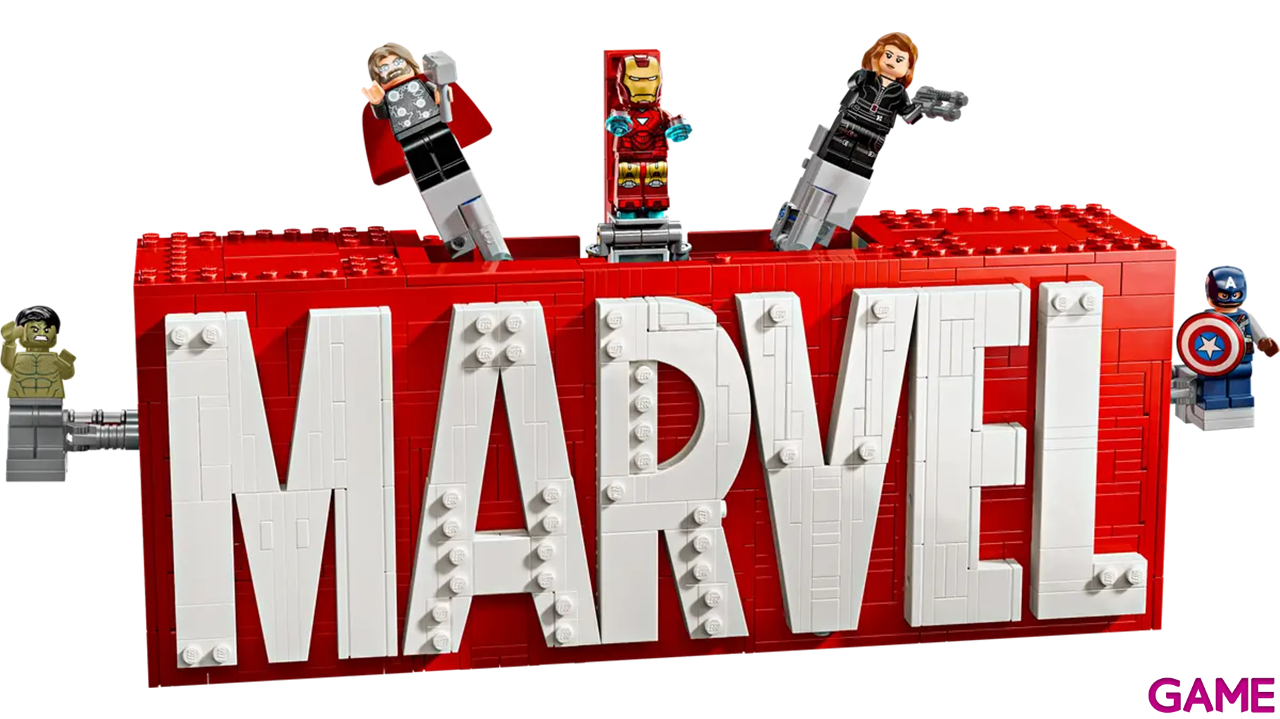 LEGO Super Heroes Marvel Logotipo MARVEL y Minifiguras 76313-0