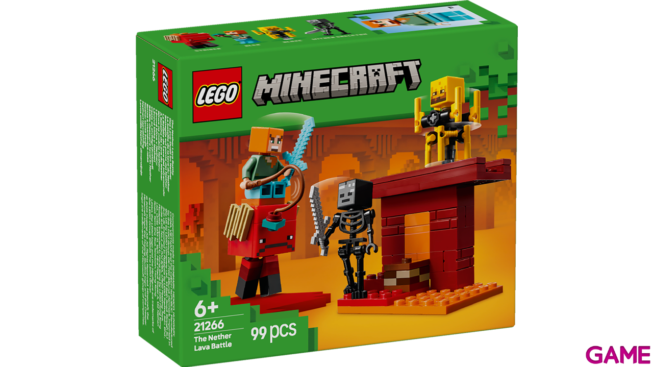 LEGO Minecraft La Batalla de Lava del Inframundo 21266-2
