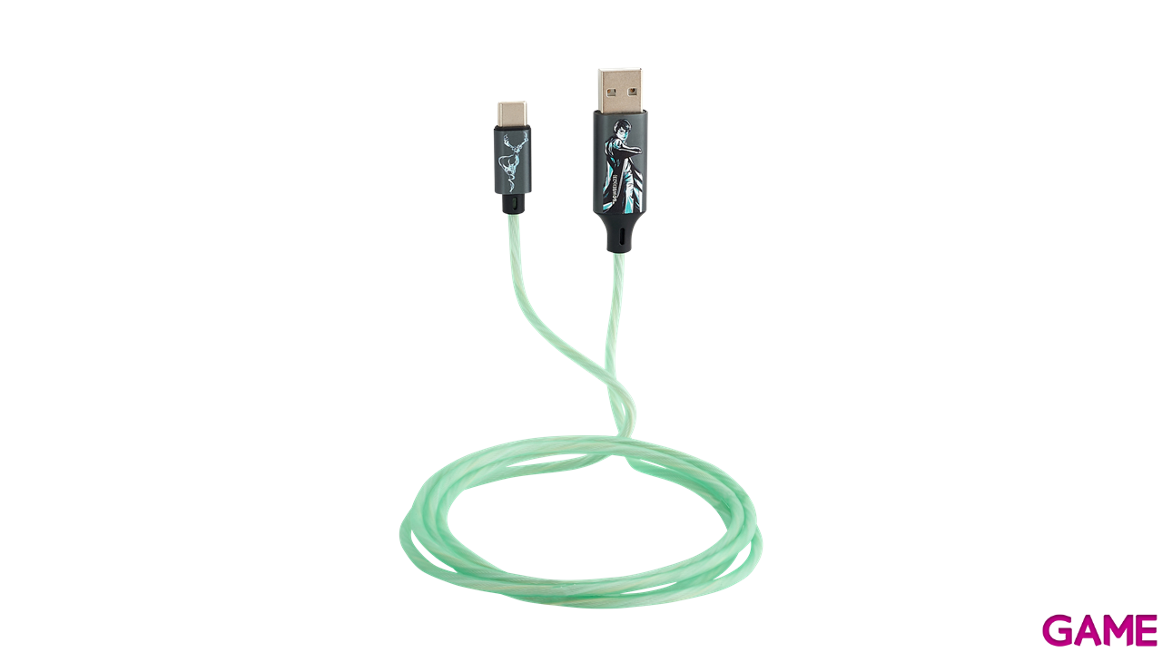 Cable Luminoso 1.2m USB A - USB C Licencia Harry Potter-0