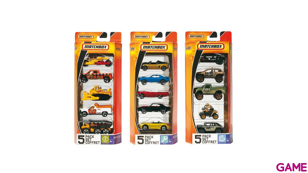 Pack de 5 coches Matchbox (surtido)-1