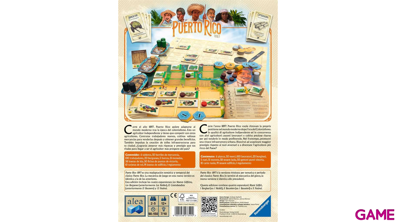 Juego de mesa Puerto Rico 1897-0