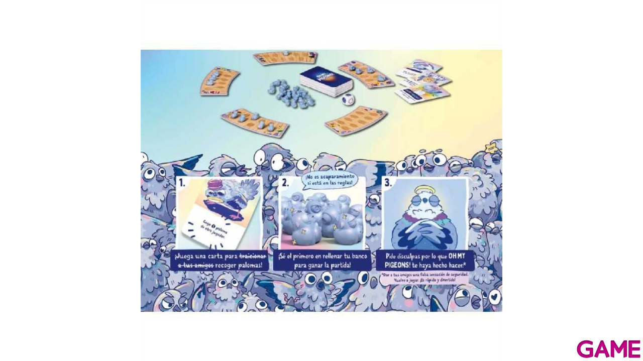 Juego de cartas Oh my Pigeons!-1
