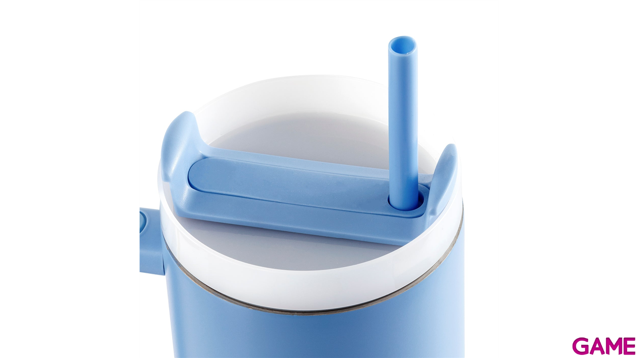 Vaso termo de acero inoxidable con pajita Disney Stitch de 1180 ml-3