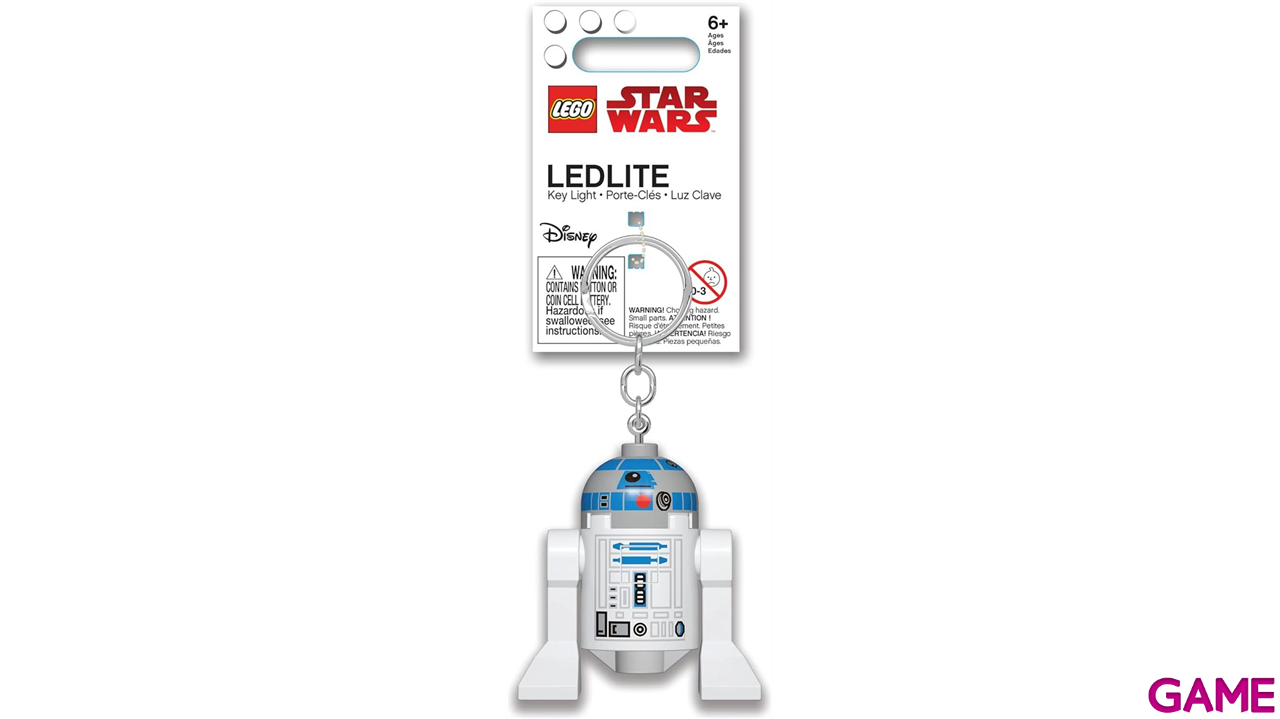 Llavero linterna LEGO Star Wars R2D2 de 8 cm-1