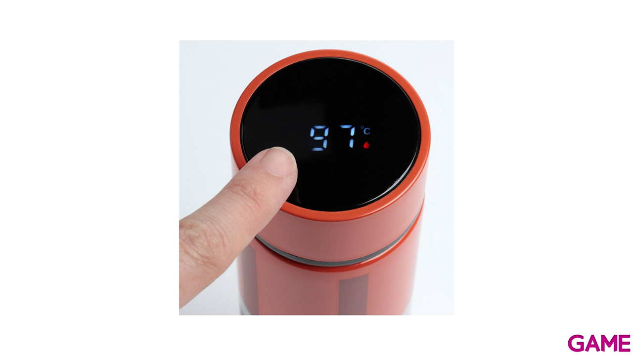 Botella metalica de acero inoxidable con Termometro Minecraft TNT de 450 ml-0