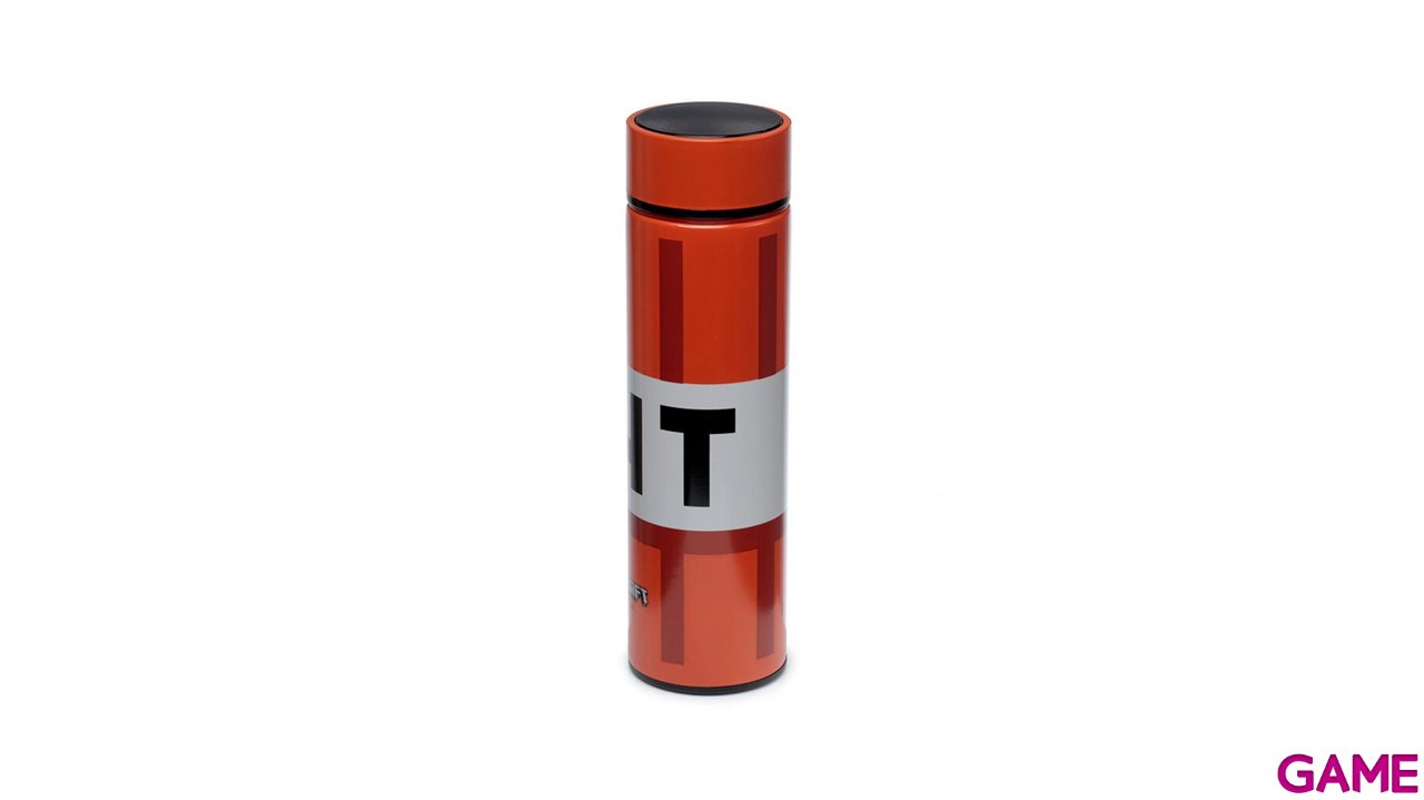 Botella metalica de acero inoxidable con Termometro Minecraft TNT de 450 ml-3