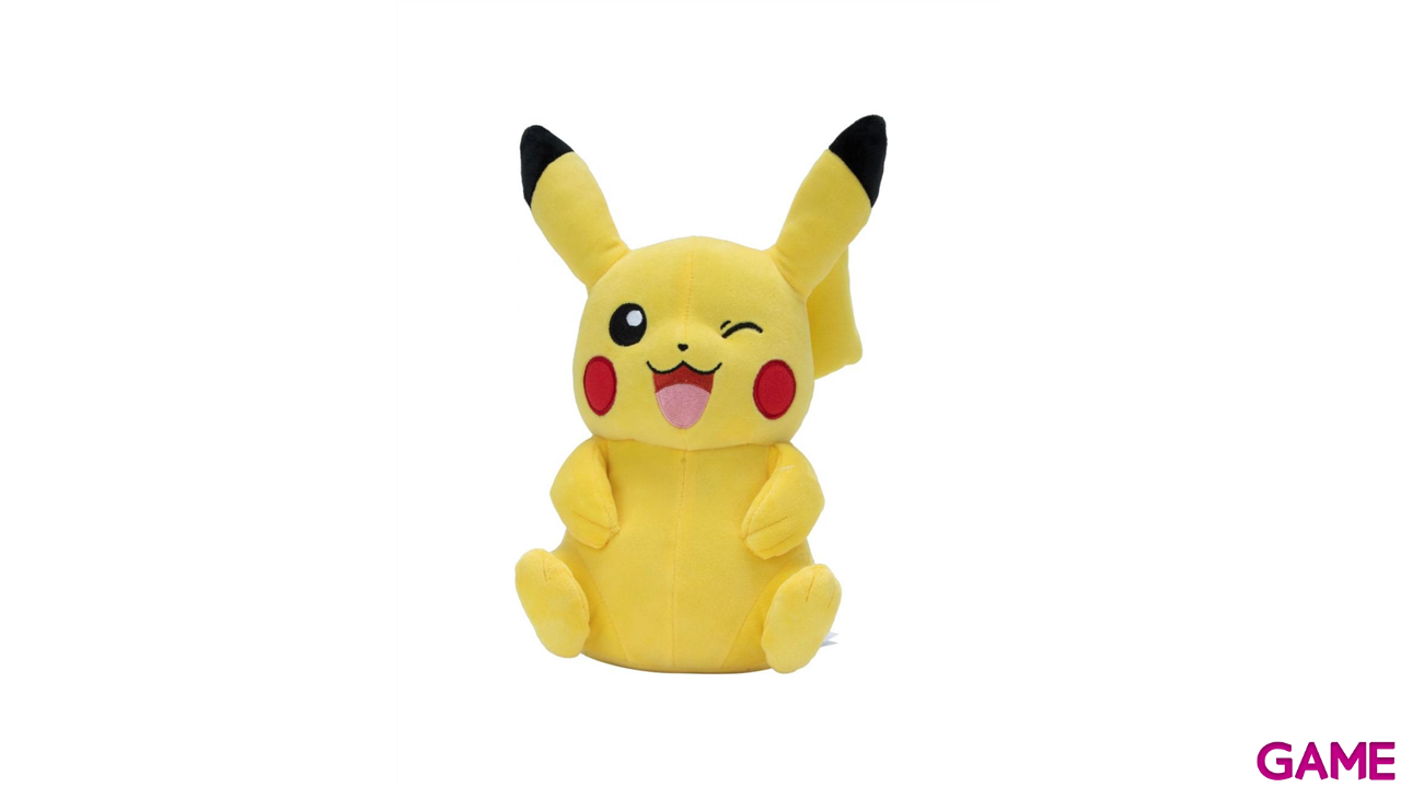 Peluche Pokémon Pikachu guiñando un ojo de 30 cm-0