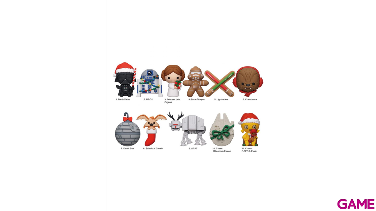 Colgante 3D Star Wars Navidad para Mochilas y bolsos (surtido)-0