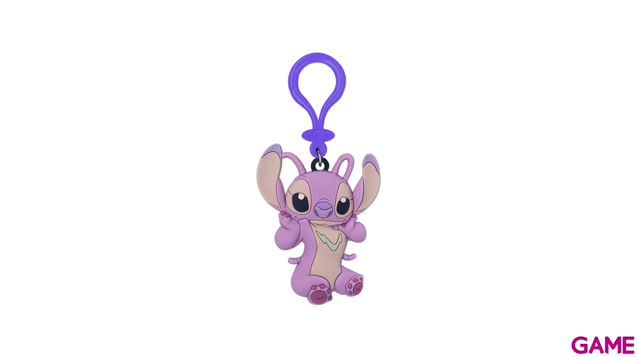 Colgante de PVC Disney Stitch Angel para Mochilas y bolsos-0