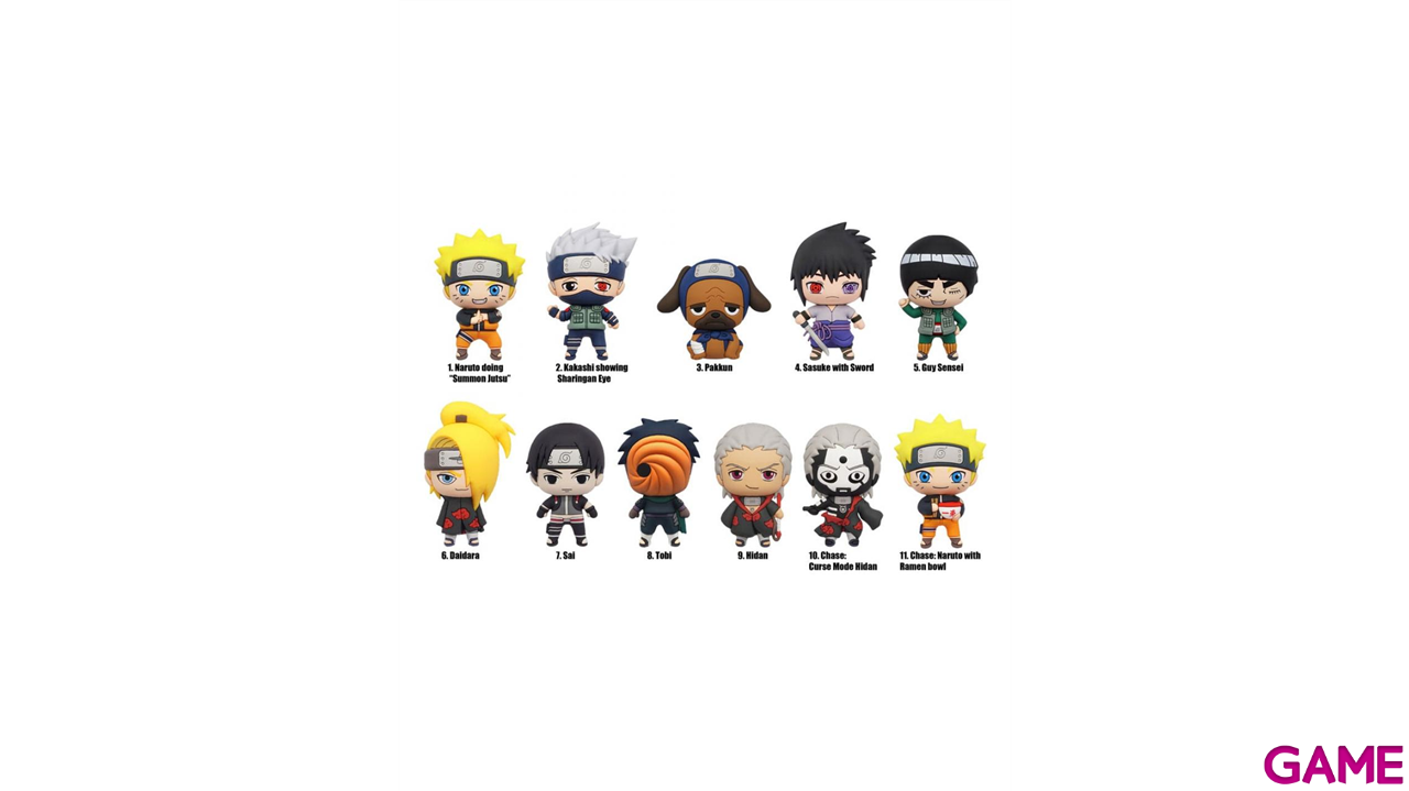 Colgante 3D Naruto Series 3 para Mochilas y bolsos (surtido)-1