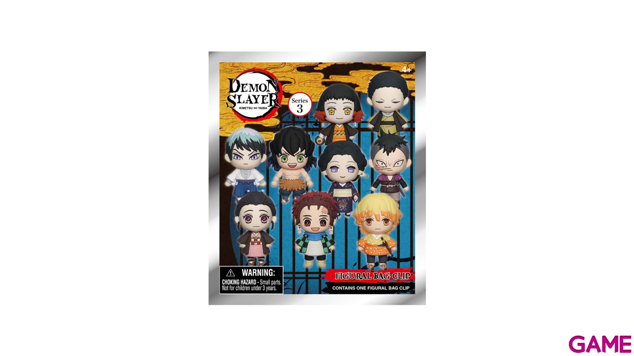 Colgante 3D Demon Slayer Series 3 para Mochilas y bolsos (surtido)-1