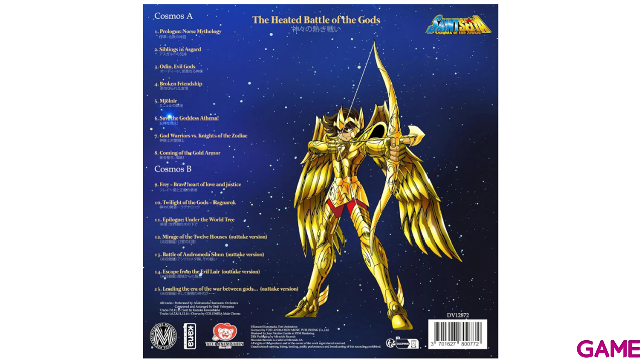 Vinilo Saint Seiya Music Collection Volume 4-2