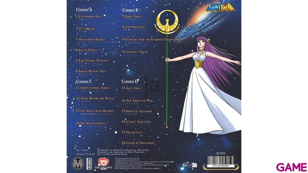 Vinilo Saint Seiya Music Collection Volume 2-2