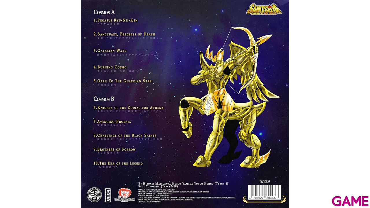 Vinilo Saint Seiya Music Collection Vol. 1-0