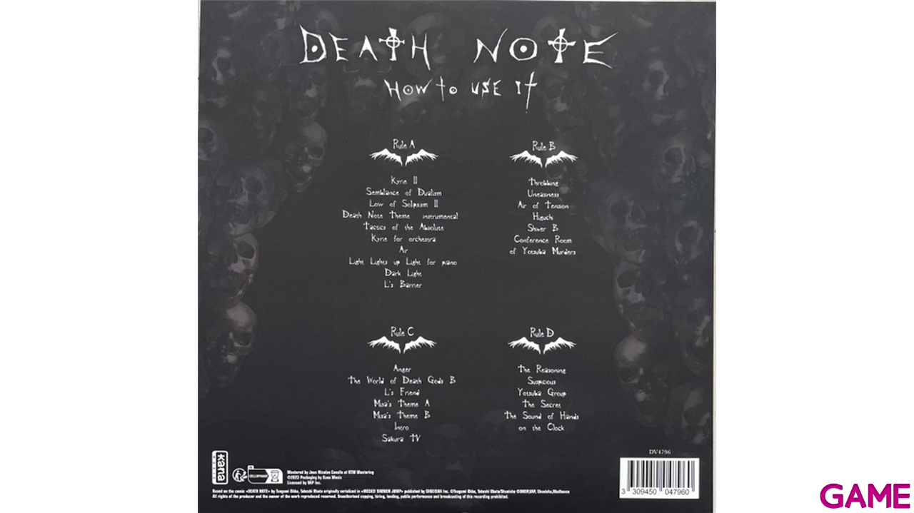 Vinilo Death Note - Original Soundtrack Vol 2-2