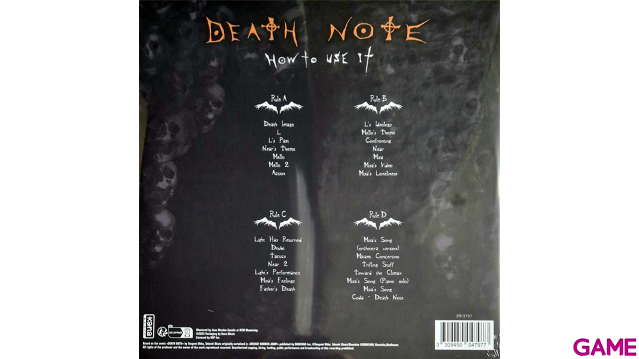 Vinilo Death Note - Original Soundtrack Vol 3-2