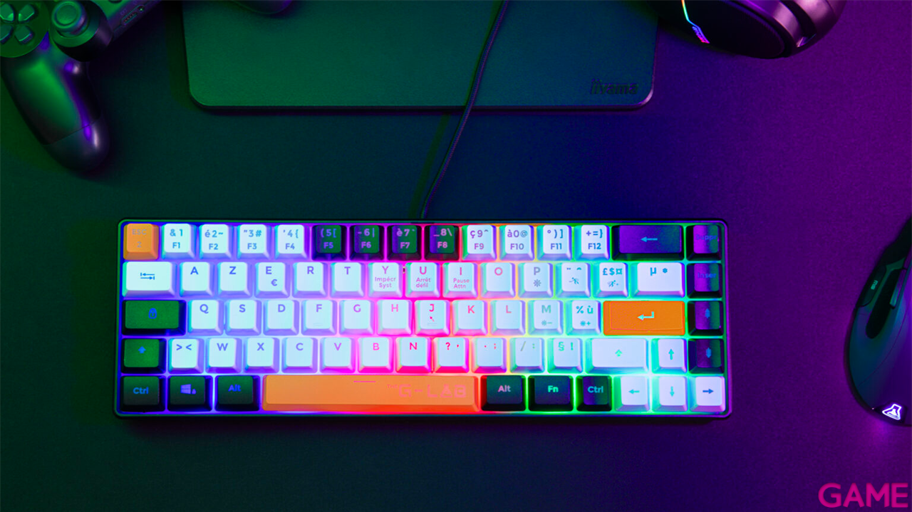 The G-Lab Keyz Hydrogen 3 Colores Membrana 60% - Teclado Gaming-0