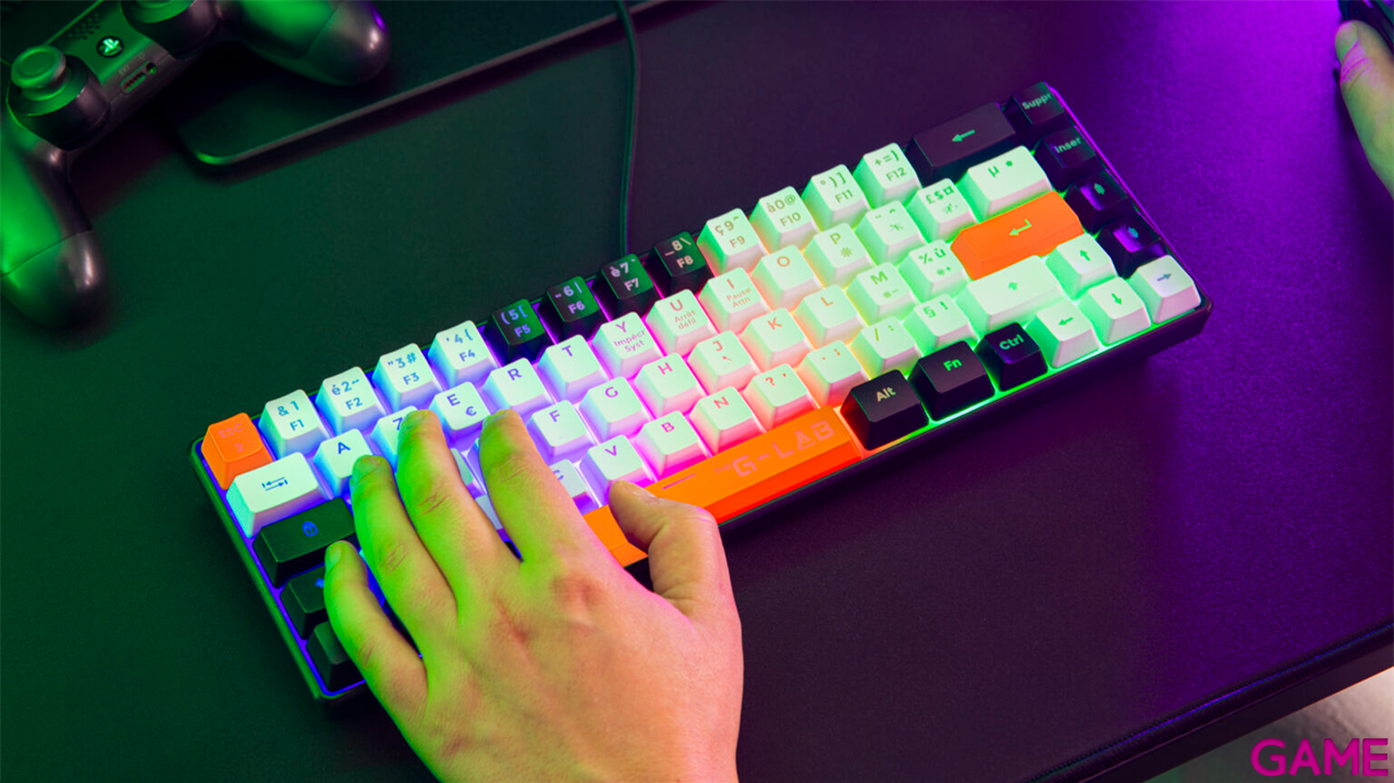 The G-Lab Keyz Hydrogen 3 Colores Membrana 60% - Teclado Gaming-3