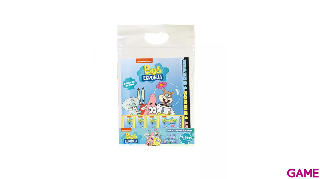 Starter Pack Bob Esponja (álbum + 4 sobres)-0