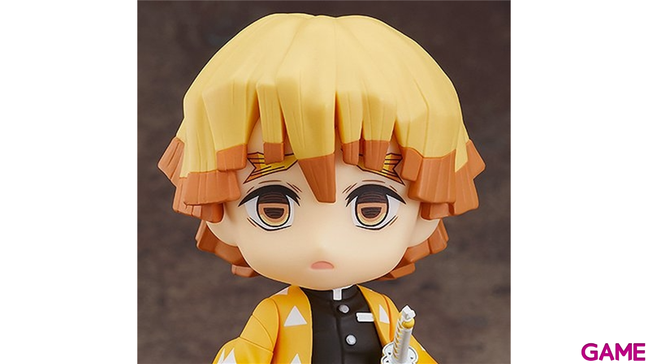 Figura Nendoroid Demon Slayer Kimetsu no Jaiba Zenitsu Agatsuma de 9 cm-1