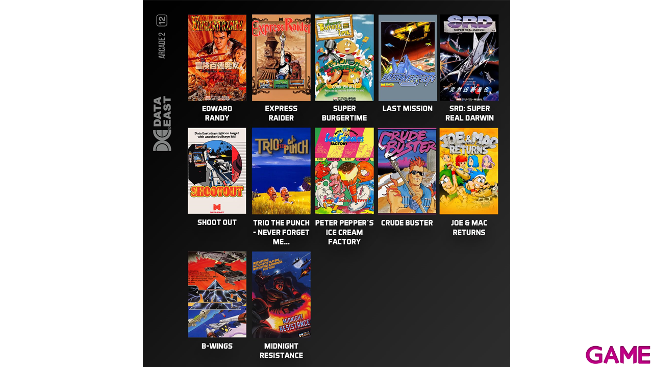Cartucho Evercade Data East Arcade Collection 2-7