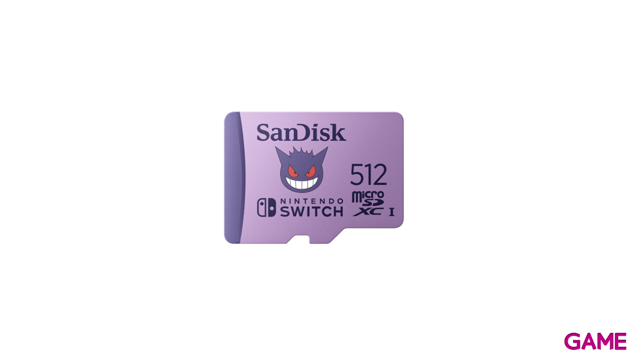 Memoria Sandisk 512GB microSDXC Pokemon Gengar -Licencia oficial--0