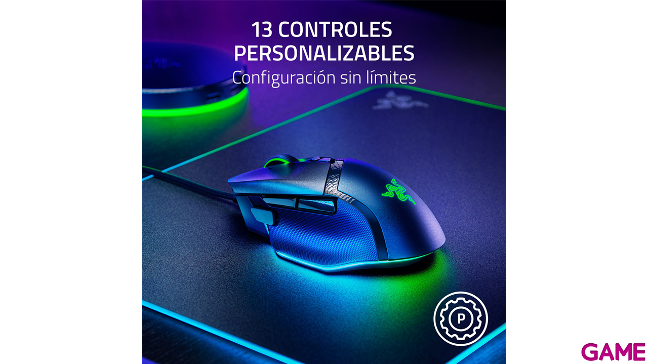 Razer Basilisk V3 optico 35K DPI - Raton Gaming-6