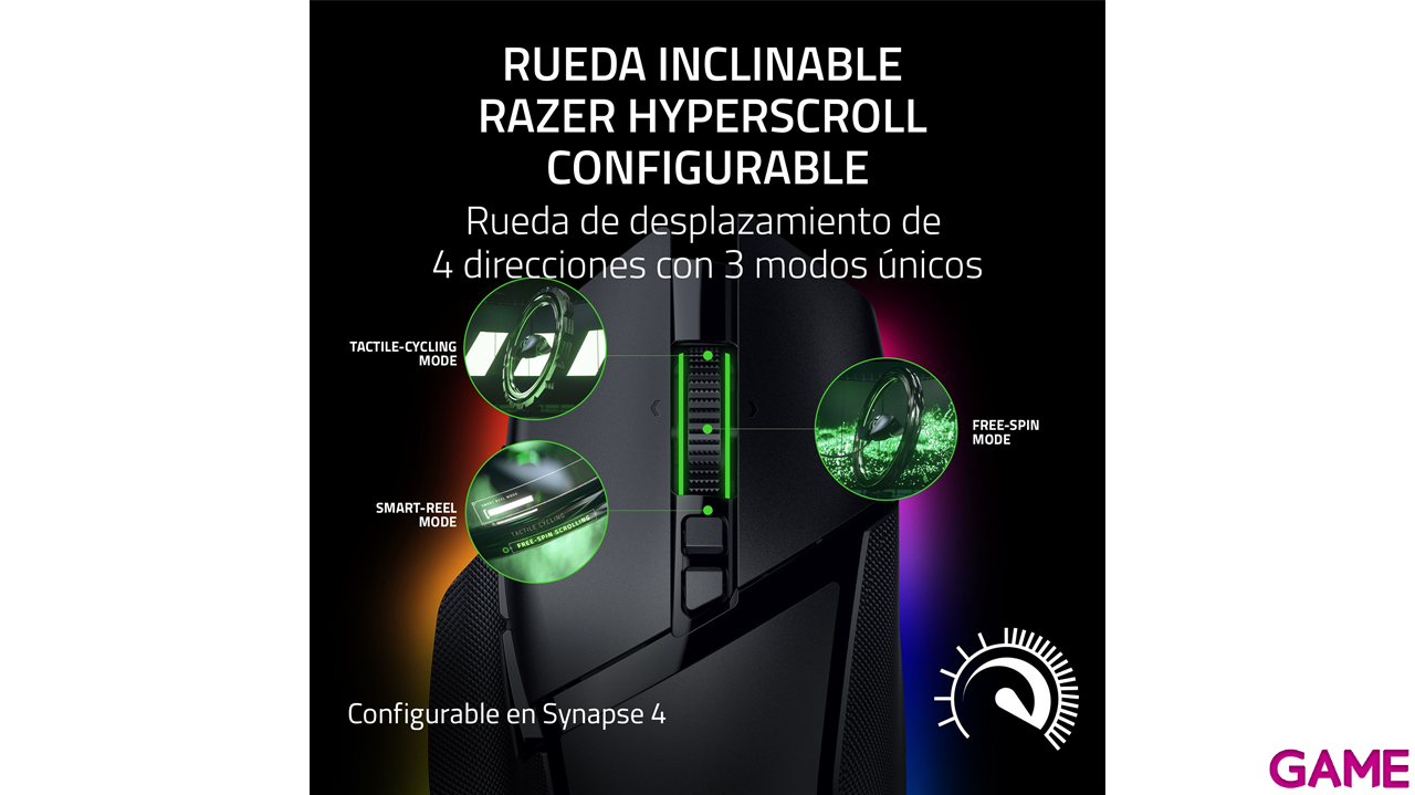 Razer Basilisk V3 Pro optico 35K DPI - Black - Raton Gaming-8