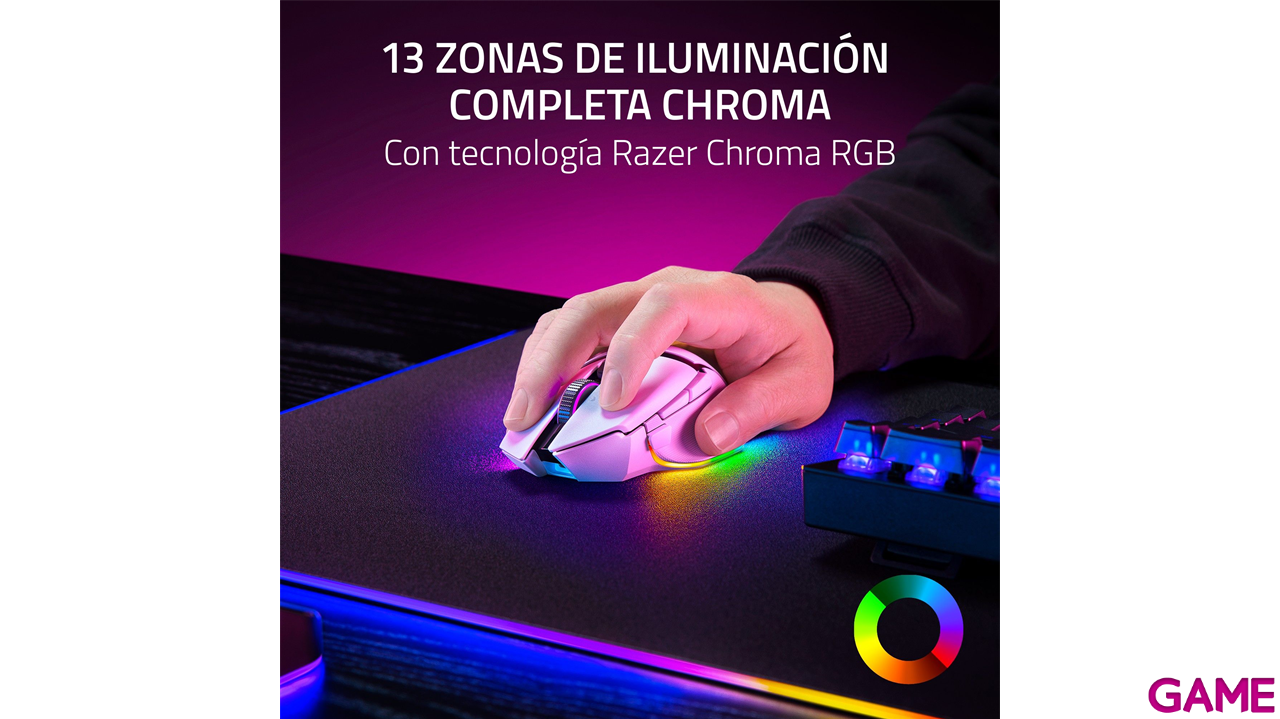 Razer Basilisk V3 Pro optico 35K DPI - White - Raton Gaming-0