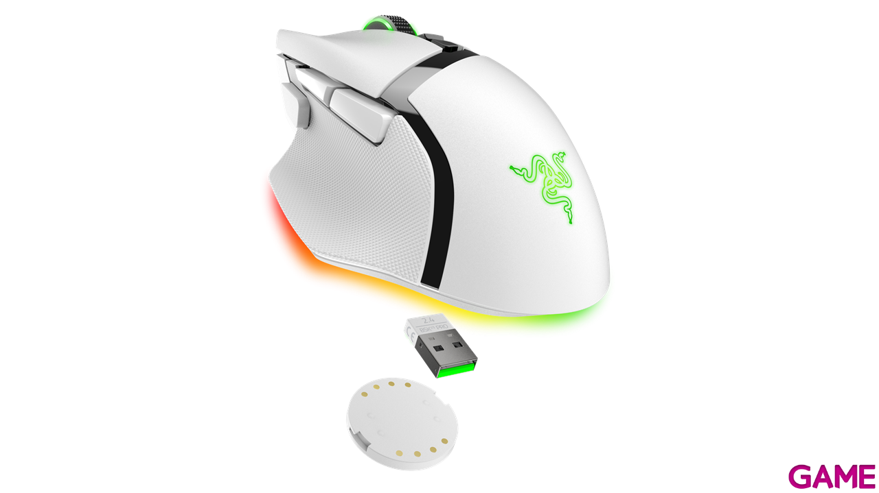 Razer Basilisk V3 Pro optico 35K DPI - White - Raton Gaming-2