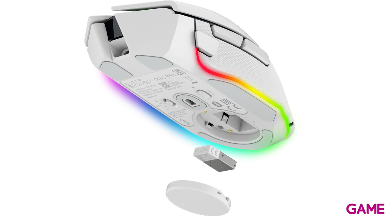 Razer Basilisk V3 Pro optico 35K DPI - White - Raton Gaming-8