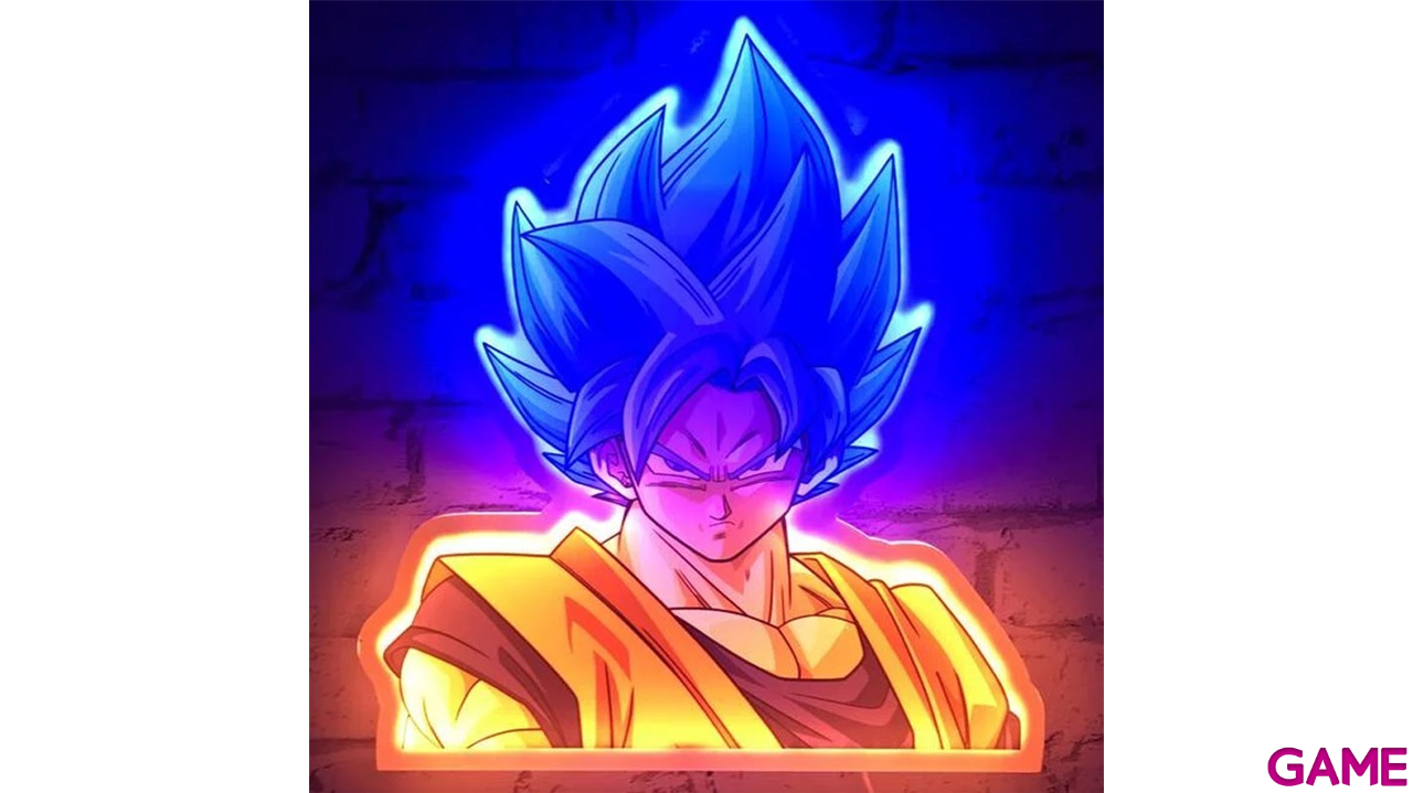 Mural de neon Dragon Ball Super Goku de 30 cm-1