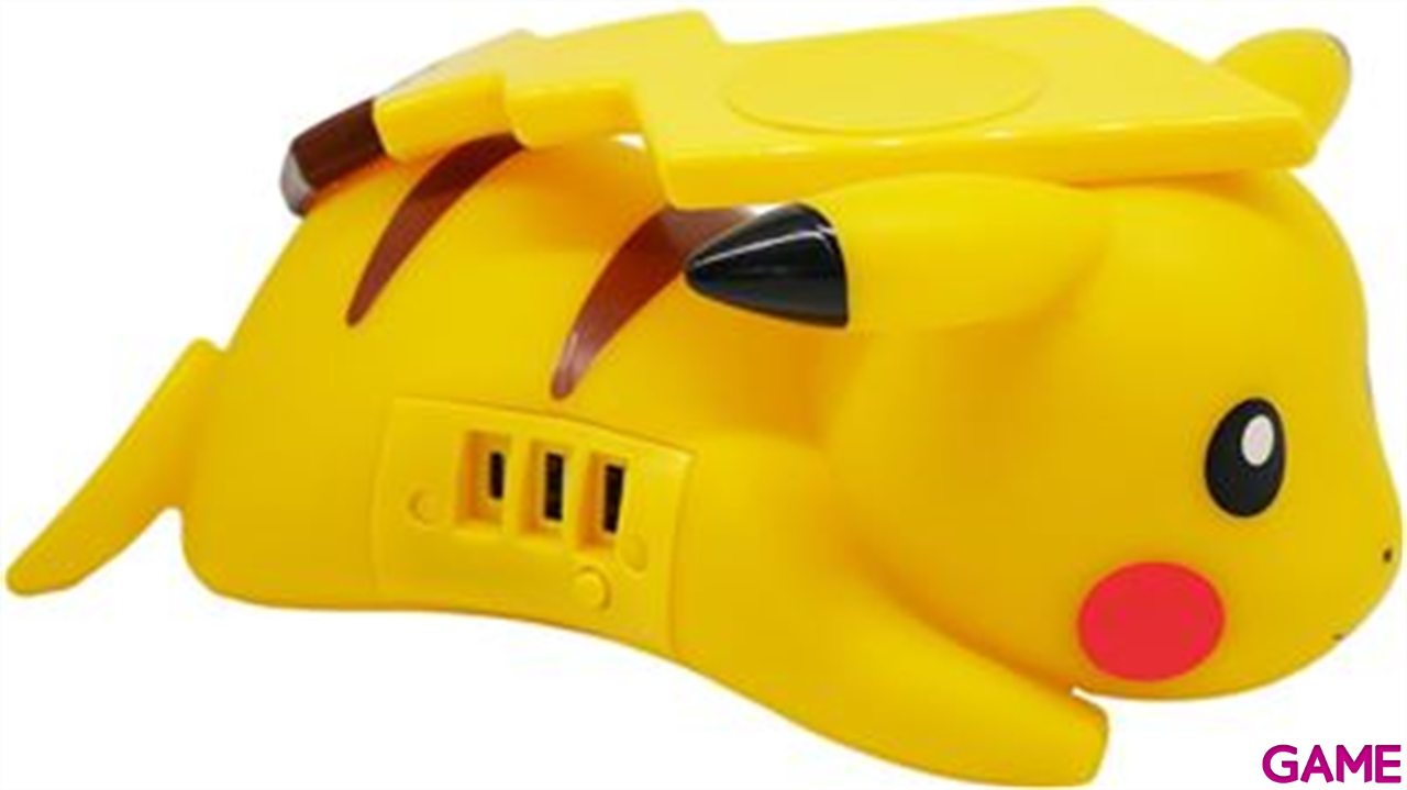 Figura con cargador inalambrico Pokemon Pikachu-0