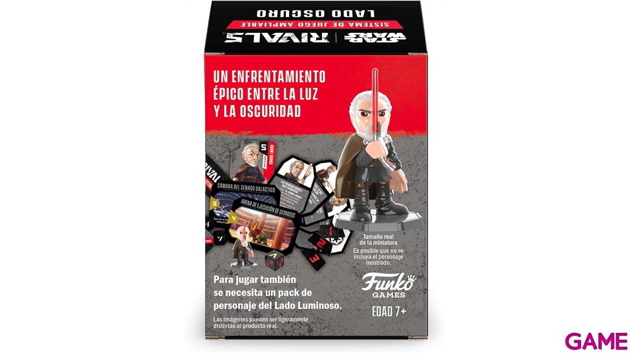 Juego de cartas Pack Funko Star Wars Rivals Serie 1. Lado Oscuro-1