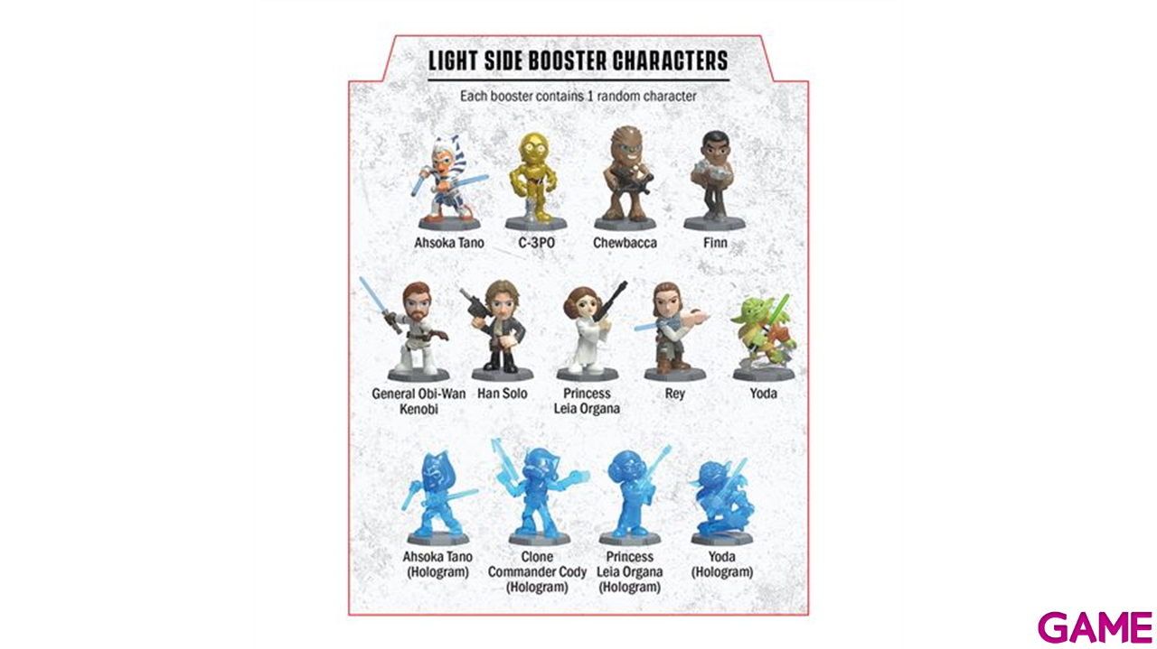 Juego de cartas Pack Funko Star Wars Rivals Serie 1. Lado Luminoso-1