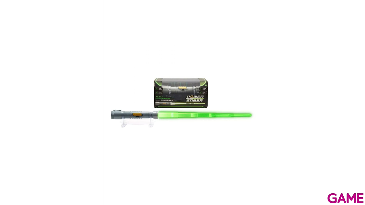 Sable retractil Star Wars con iluminacion de color verde-0