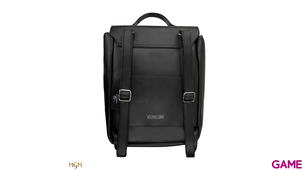 Mochila Wednesday Nevermore Academy de color negro 32 cm-3