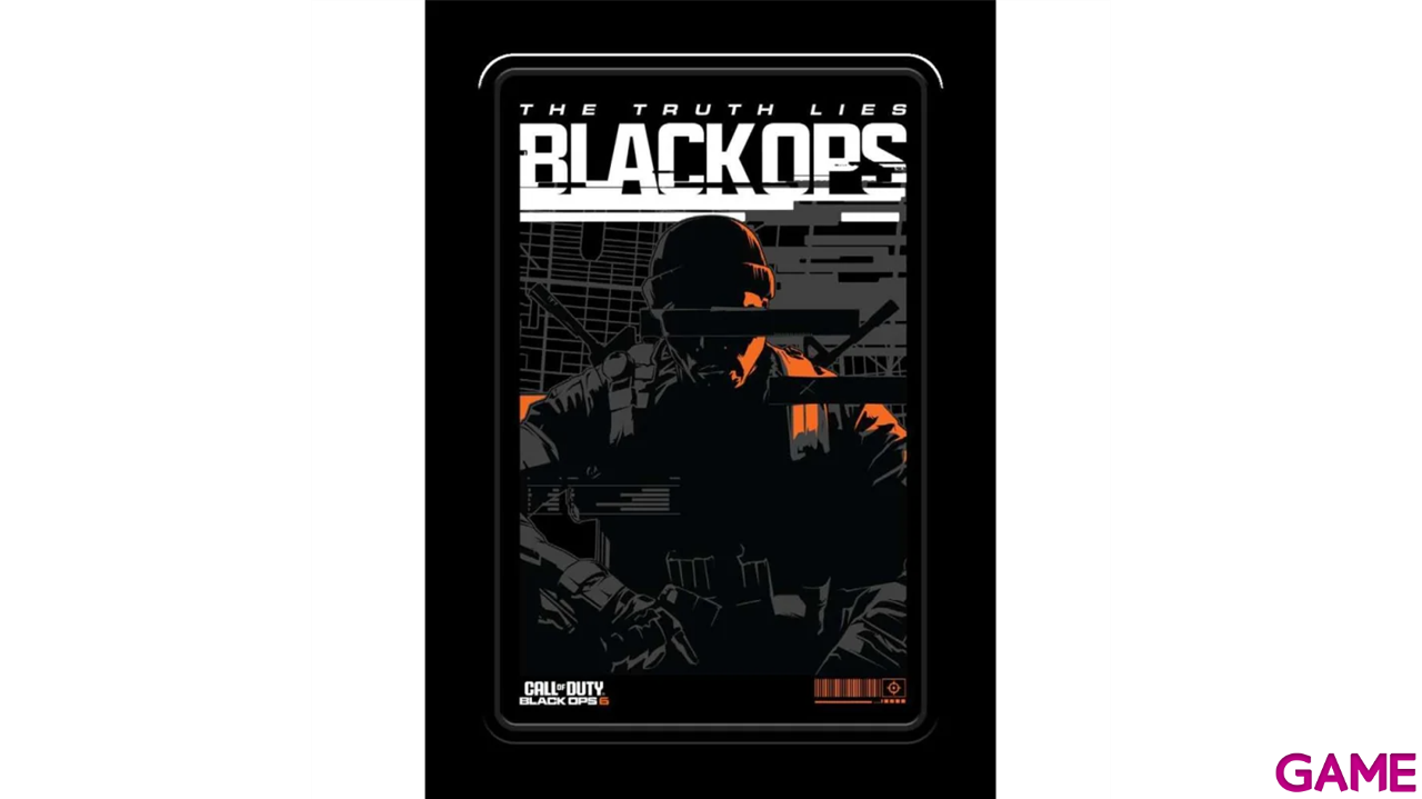 Placa metalica Call of Duty black Ops 6-0