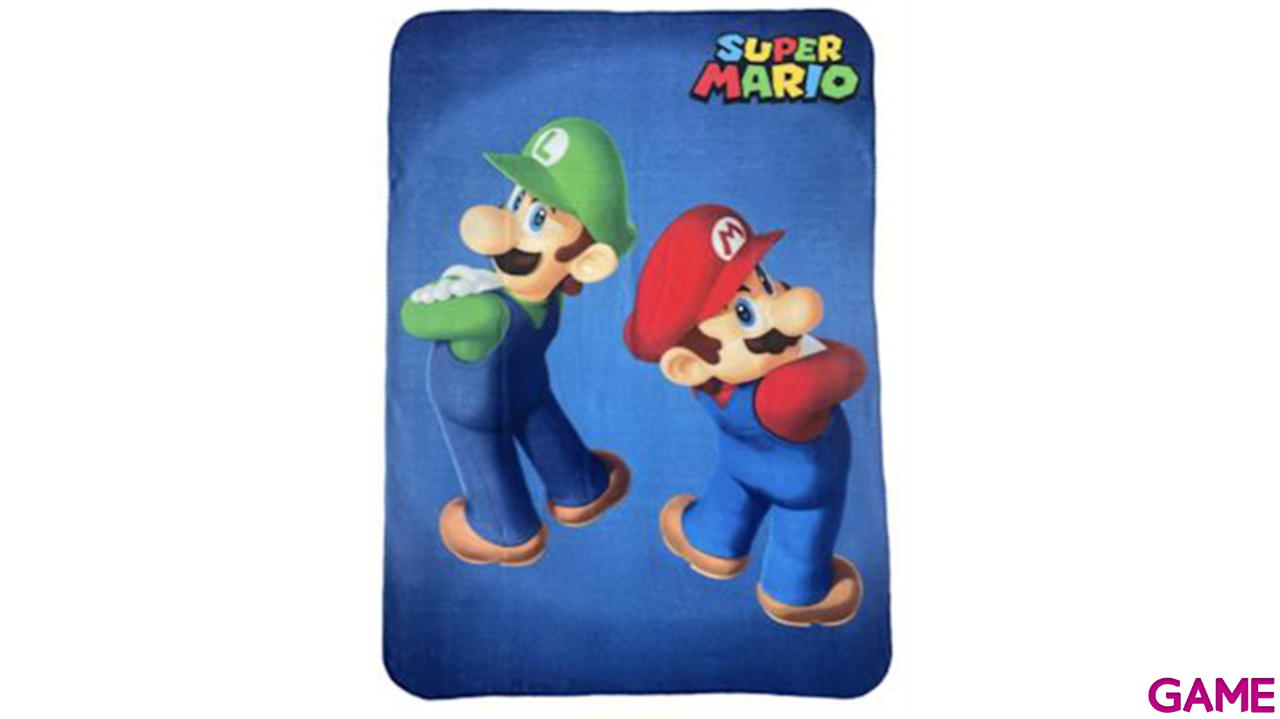 Manta Polar Super Mario 100X140 Mario & Luigi-0