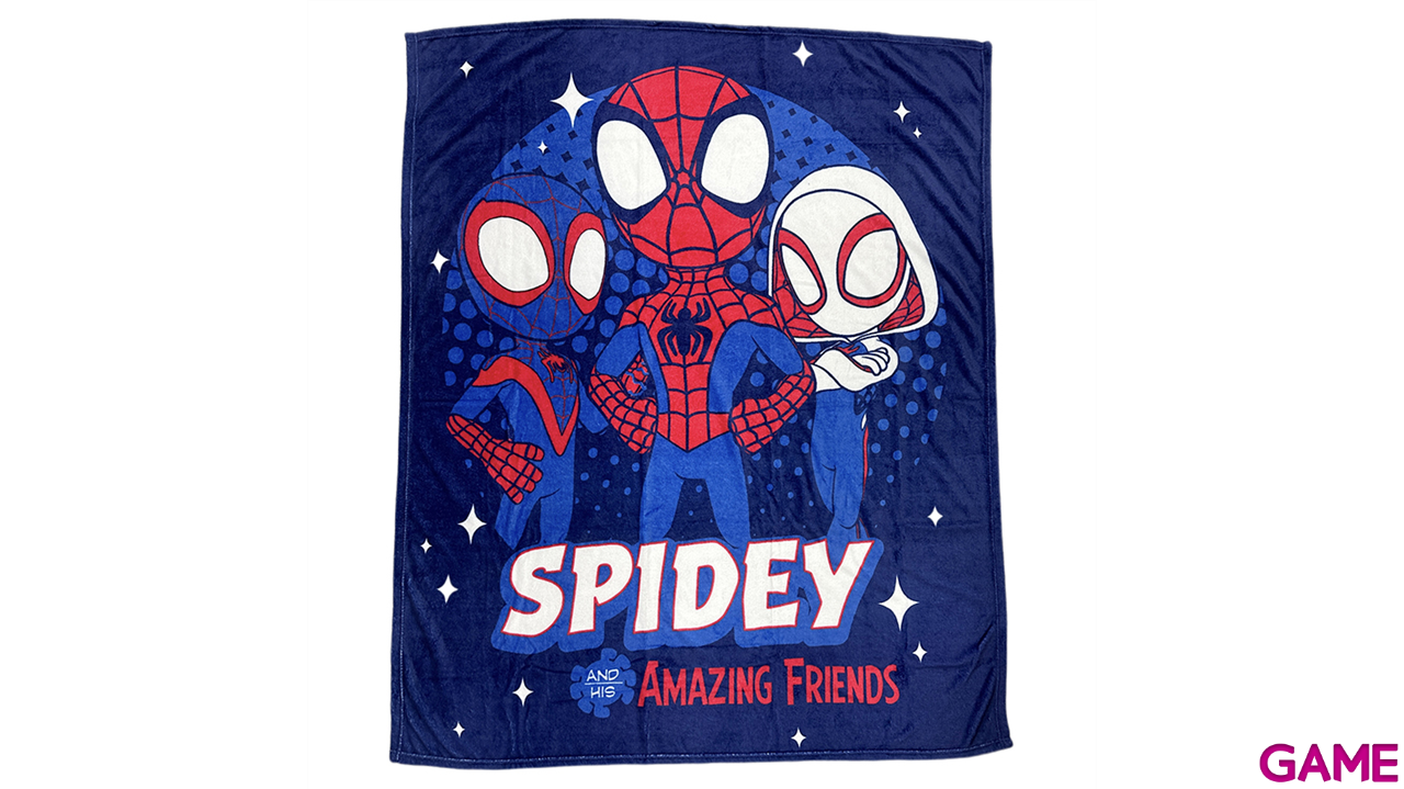 Manta Lana Coral Ultrasuave Spidey 130X180 Cm-0