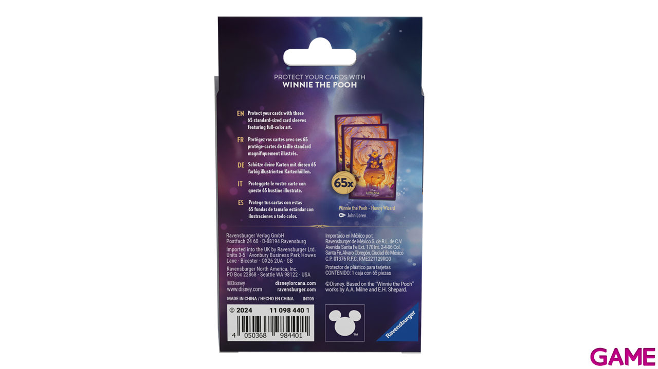 Disney Lorcana: Azurita Sea Starter Card Sleeves B - Winnie the Pooh Hunny Wizard-0