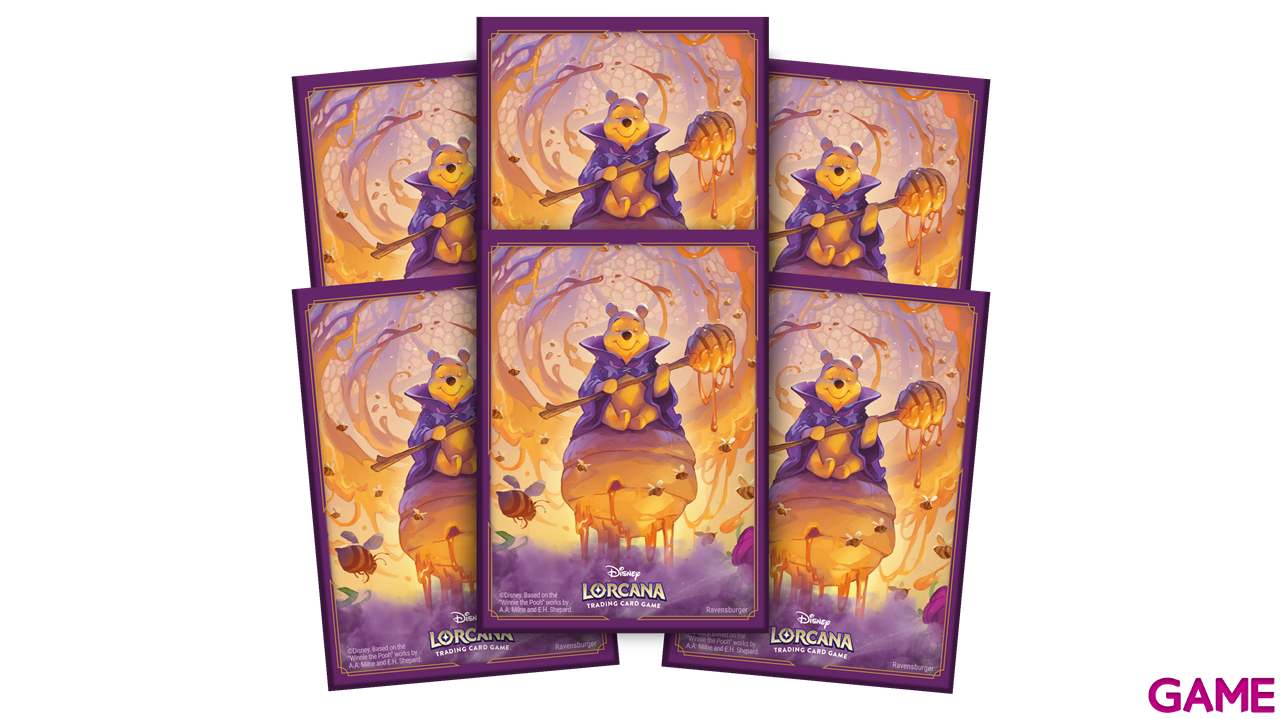 Disney Lorcana: Azurita Sea Starter Card Sleeves B - Winnie the Pooh Hunny Wizard-1