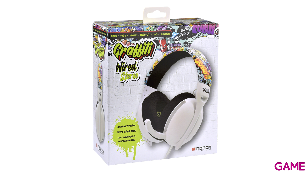 Auriculares Indeca Graffiti Life 2025-2