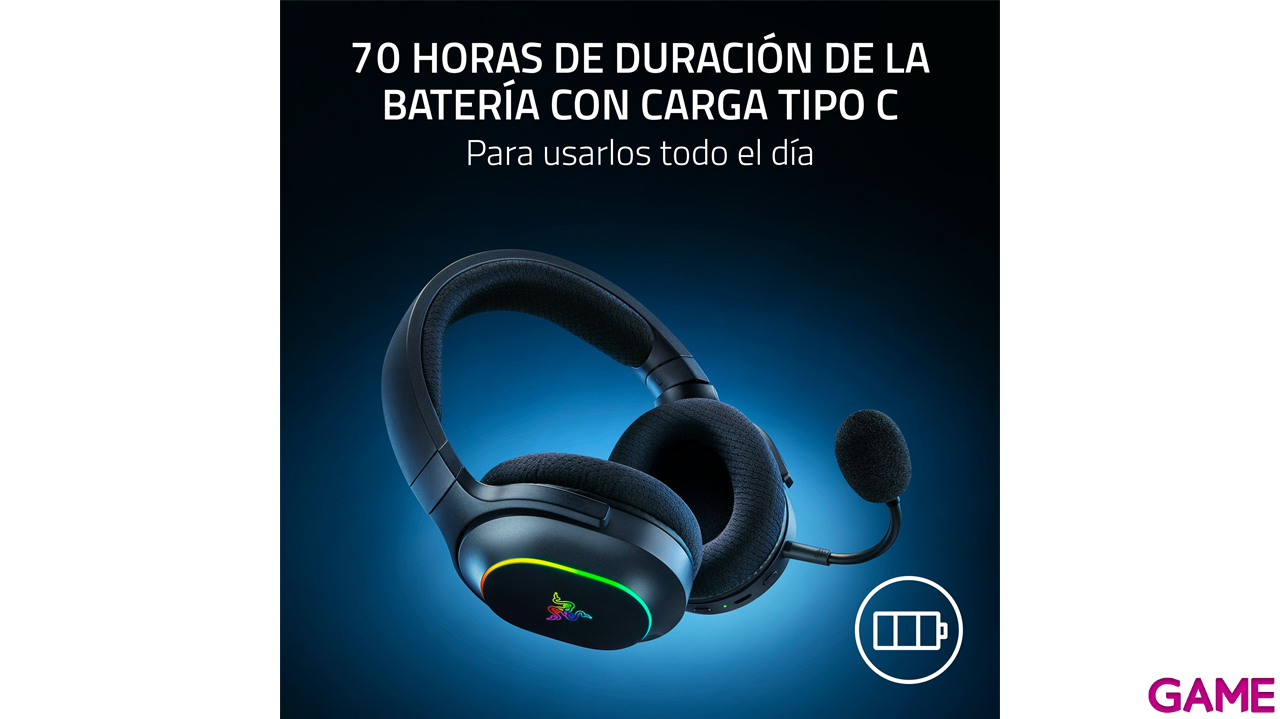 Razer Barracuda X Chroma Bluetooth Wireless Negro PC - PS5 - PS4 - XBOX - Switch - Movil - Auriculares Gaming-0