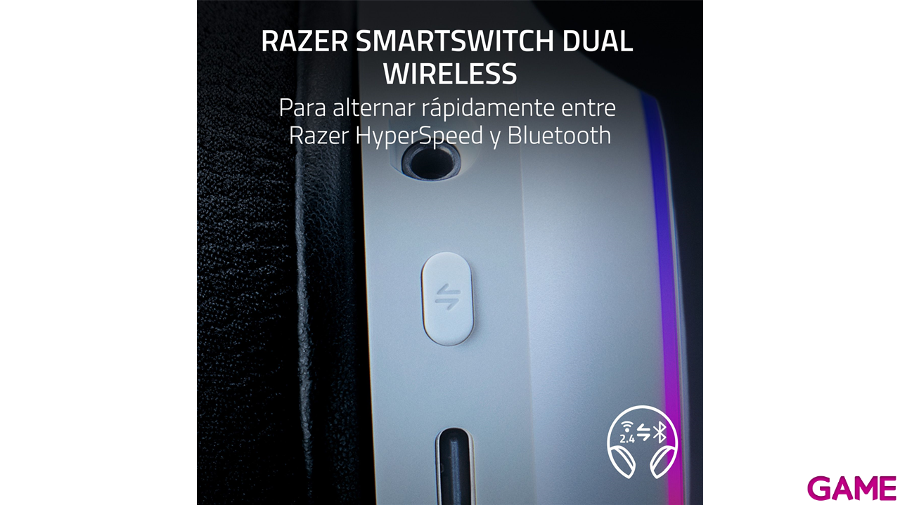 Razer Barracuda X Chroma Bluetooth Wireless Blanco PC - PS5 - PS4 - XBOX - Switch - Movil - Auriculares Gaming-13