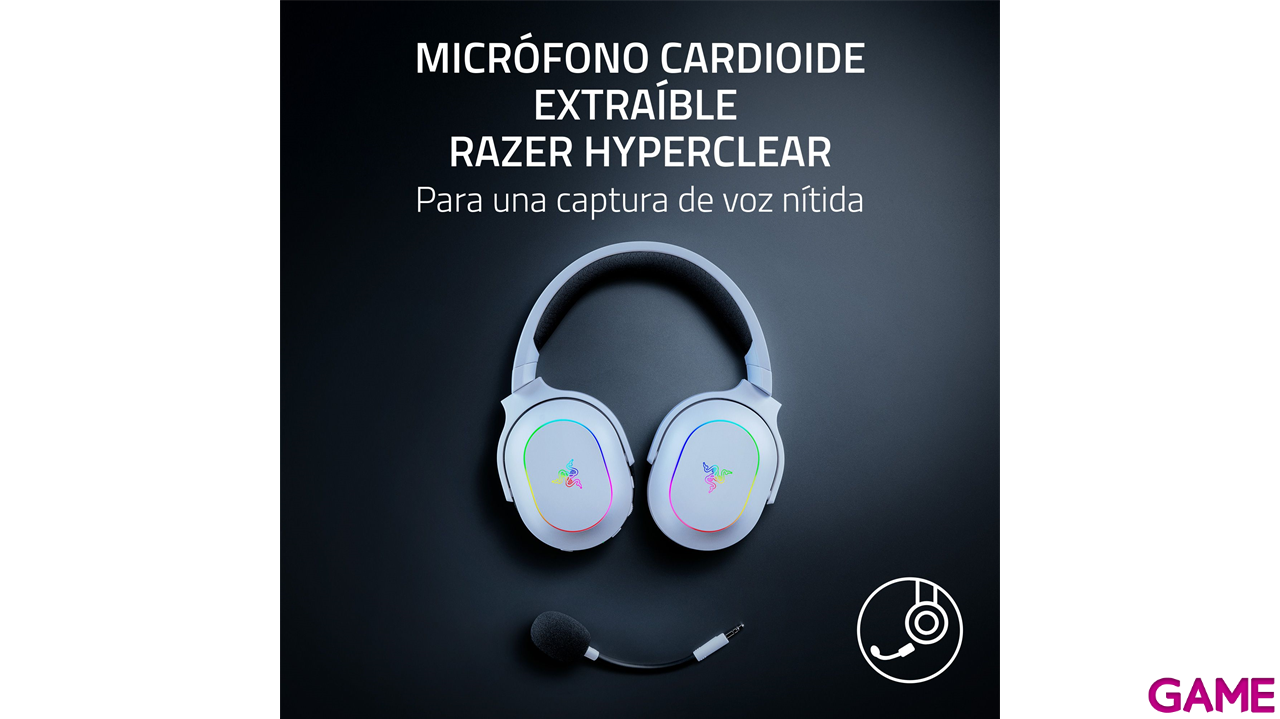Razer Barracuda X Chroma Bluetooth Wireless Blanco PC - PS5 - PS4 - XBOX - Switch - Movil - Auriculares Gaming-1