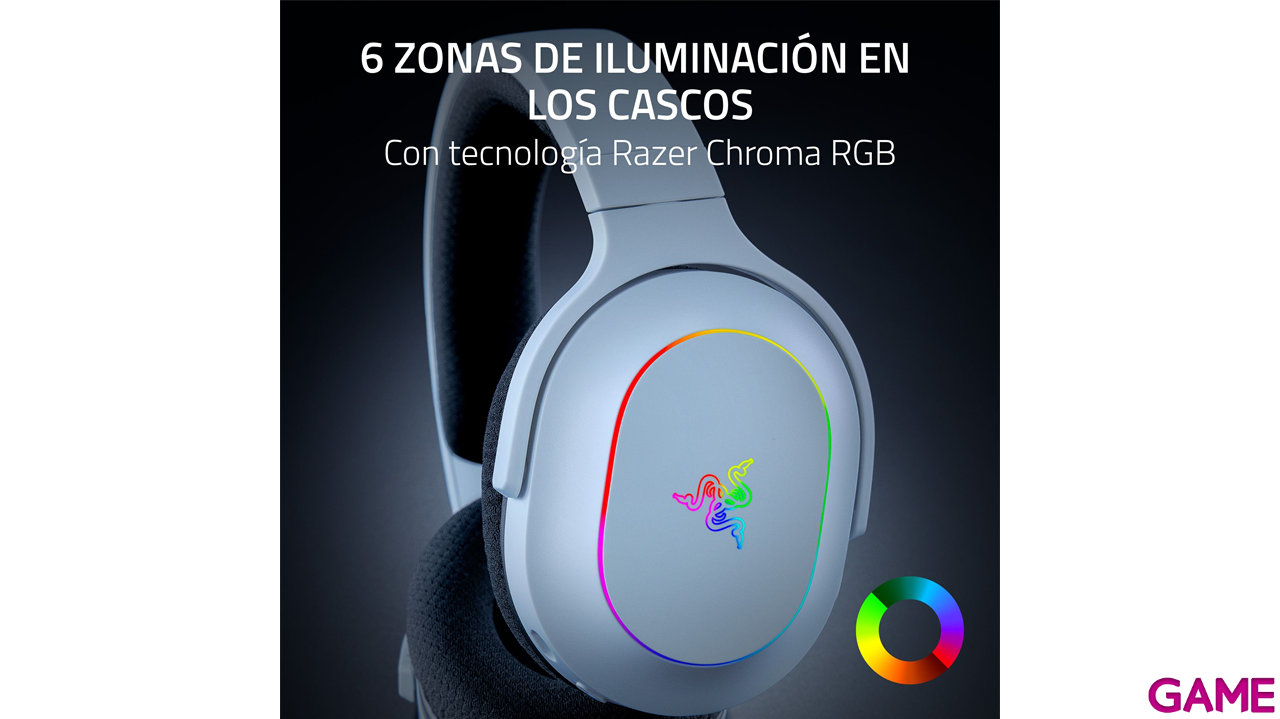 Razer Barracuda X Chroma Bluetooth Wireless Blanco PC - PS5 - PS4 - XBOX - Switch - Movil - Auriculares Gaming-7