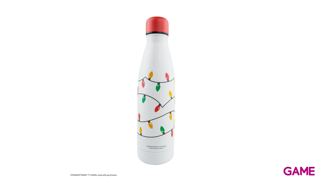 Botella de acero inoxidable Stranger Things  Christmas Lights de 500 ml-1